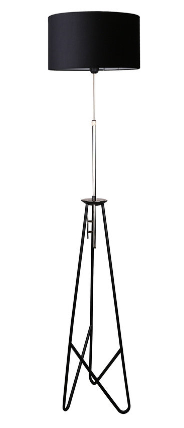 Dekoracyjna, czarna lampa podłogowa 51-80141 z serii FLOAT 