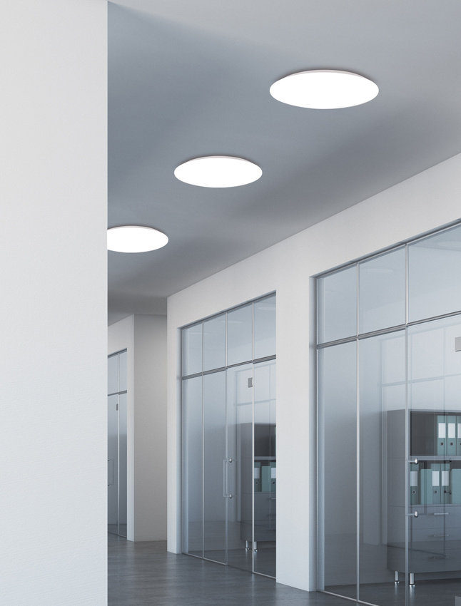 Candellux Lampa Sufitowa Mega Plafon 28 18W Led 4000K Biały Ip44 12-75055