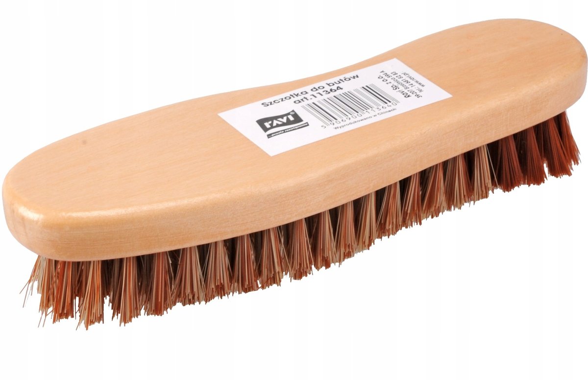 Szczoteczka do butów miękkie włosie 18 cm