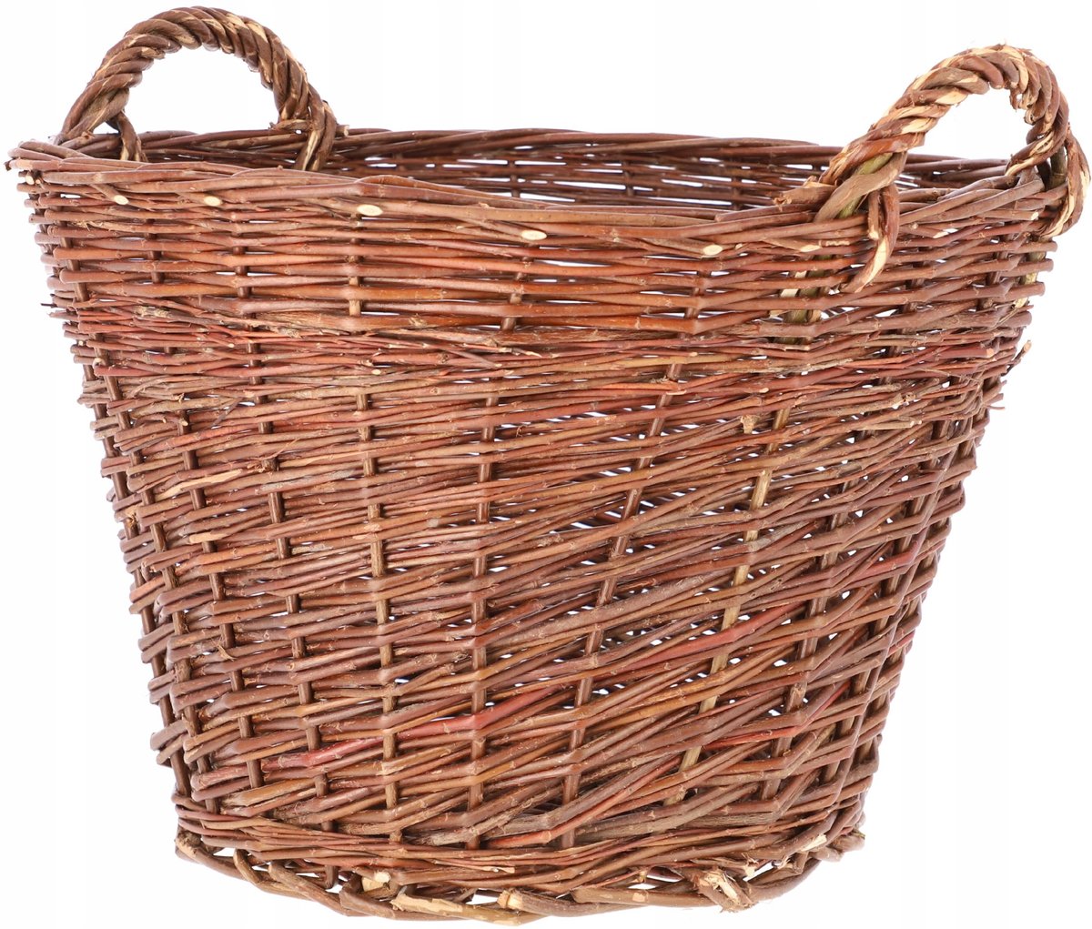 Kosz Drewno Doniczka Wiklina Kwiaty 50 Cm Osłonka