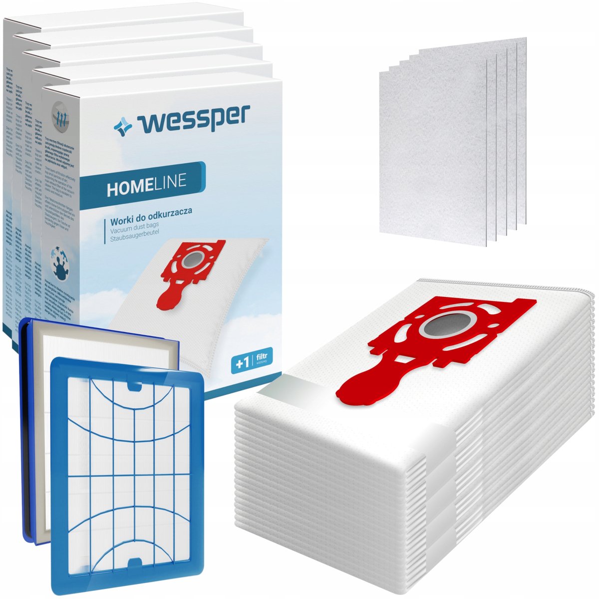 20X Worki Do Odkurzacza Zelmer Jupiter Solaris Magnat + Filtr Hepa