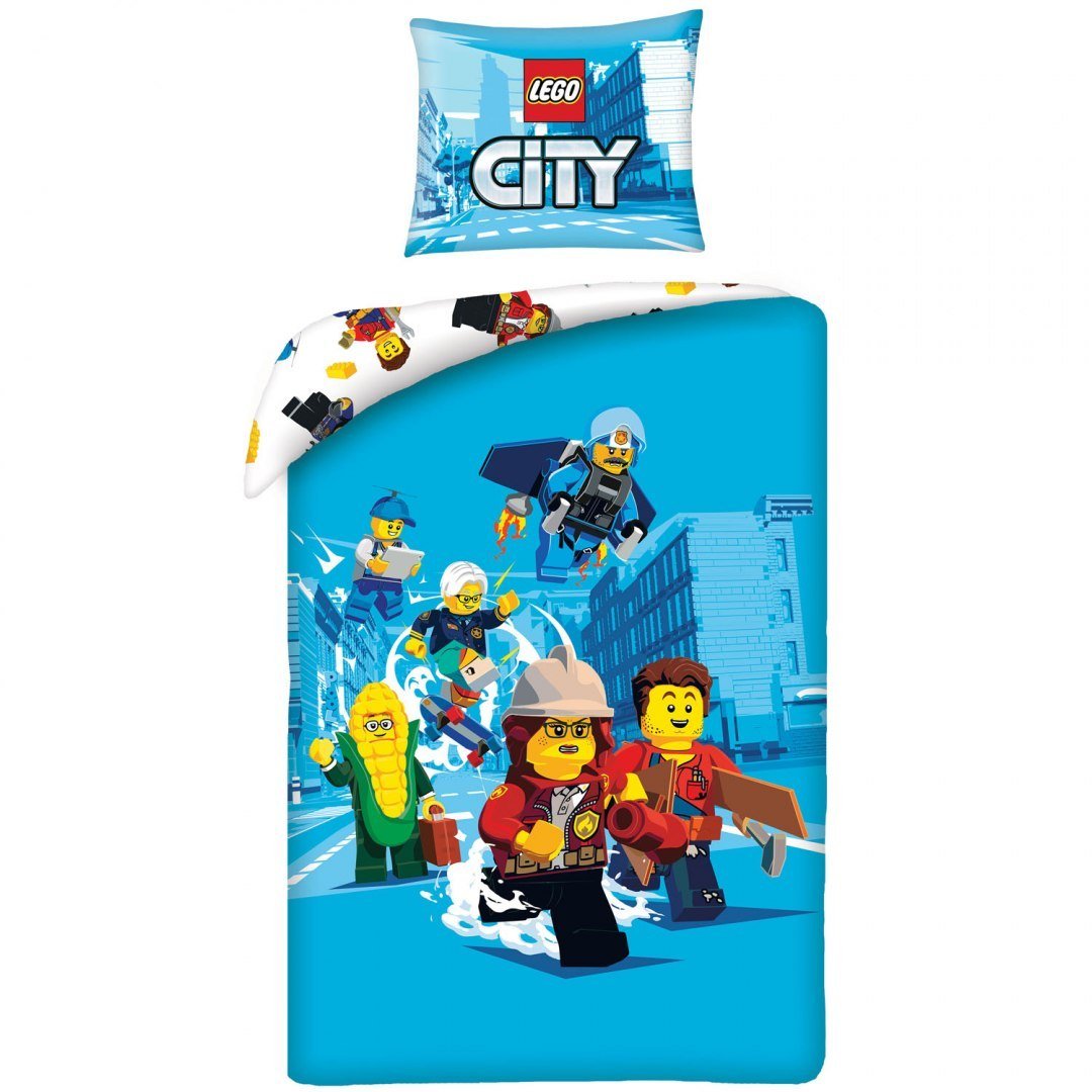 Halantex Pościel Lego City 140x200 dwustronna