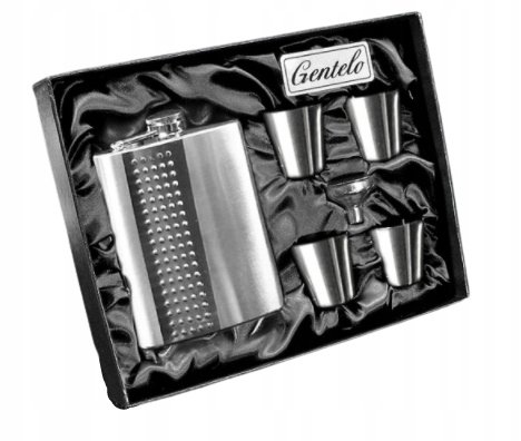 Piersiówka W Zestawie Z Kieliszkami I Lejkiem/ Gentelo