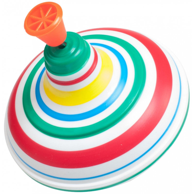 MACYSZYN-TOYS Kolorowy Wirujący Bąk Bączek Polskiej Produkcji Zabawka dla Dzieci Grający