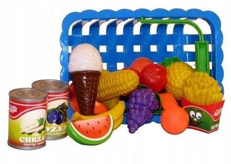 Koszyk z owocami, na piknik, sklep, owoce, kuchnia