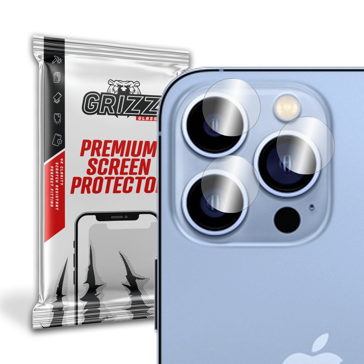 Grizzglass Hybridglass Camera Szkło Hybrydowe Na Obiektyw Do Apple Iphone 14 Pro Max