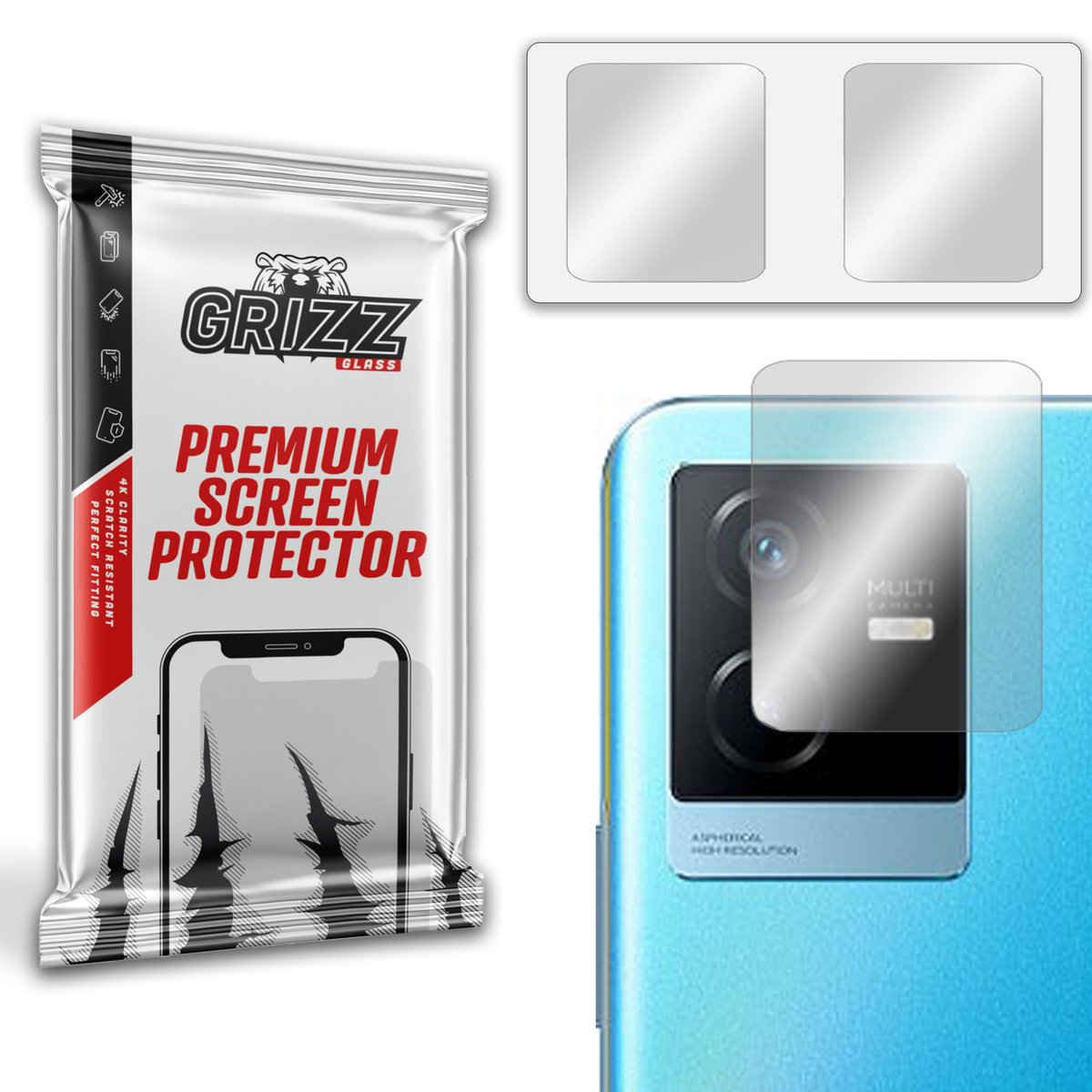 Grizzglass Hybridglass Camera Szkło Hybrydowe Na Obiektyw Do Vivo Iqoo Z6X