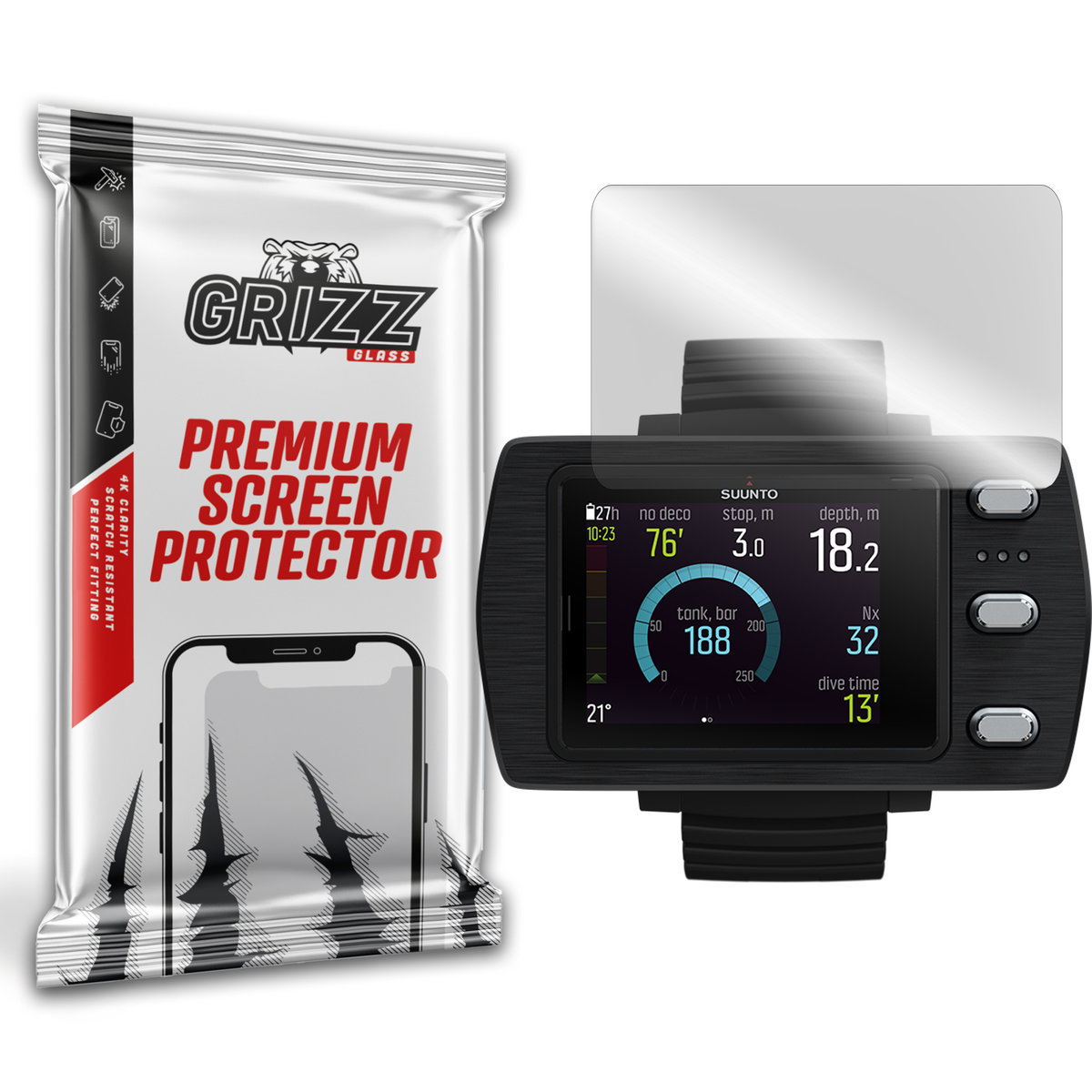 Grizzglass Hybridglass Szkło Hybrydowe Do Suunto Eon