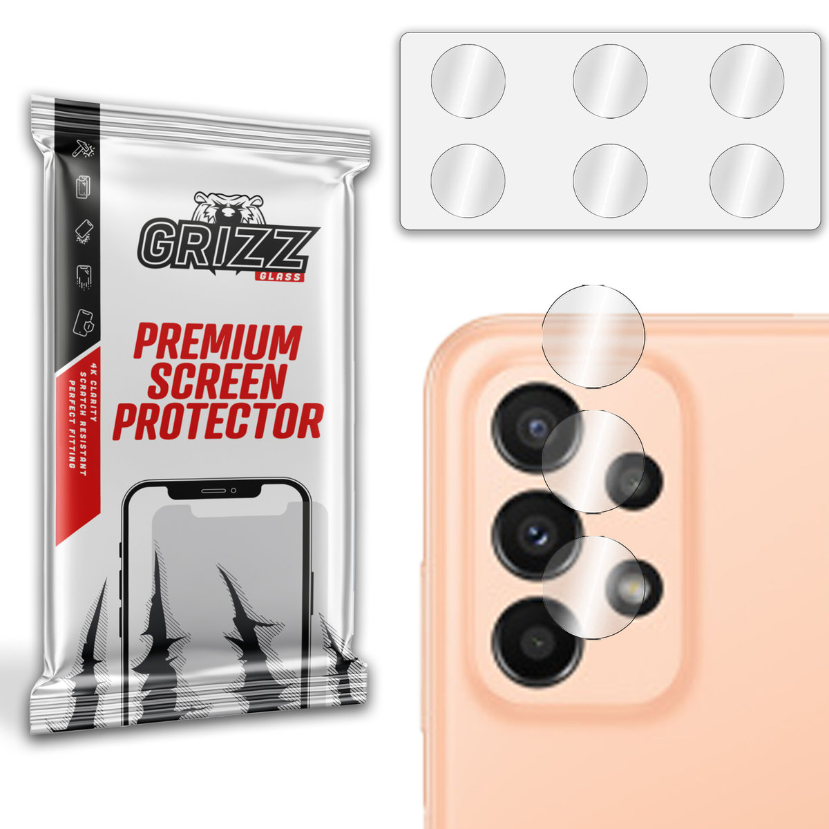 Grizzglass Hybridglass Camera Szkło Hybrydowe Na Obiektyw Do Samsung Galaxy A23 5G