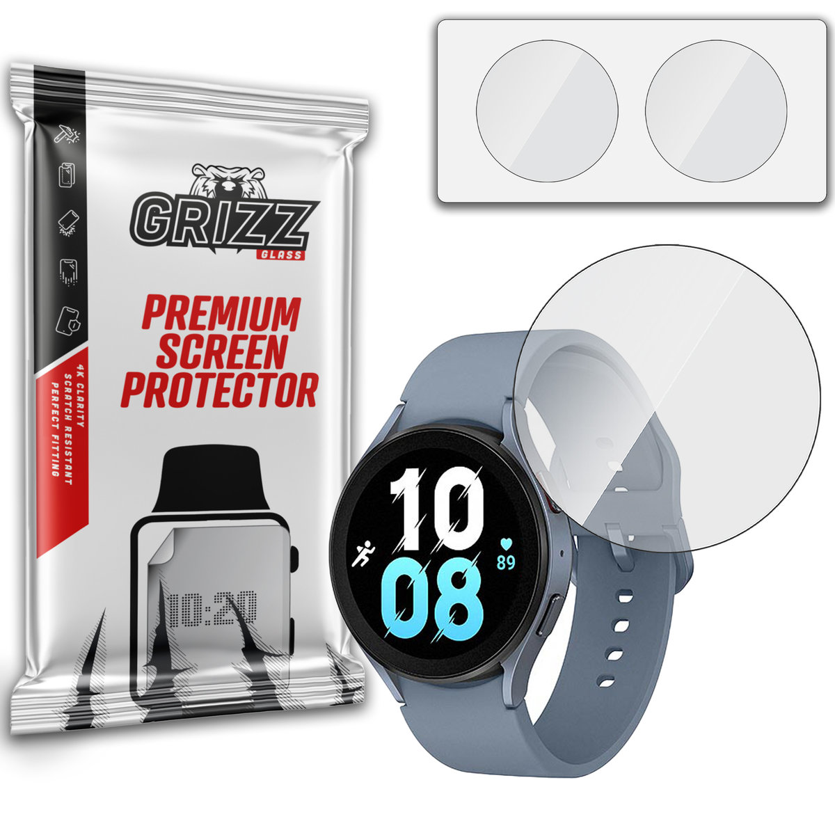 Grizzglass Hybridglass Szkło Hybrydowe Do Samsung Galaxy Watch 5 44Mm