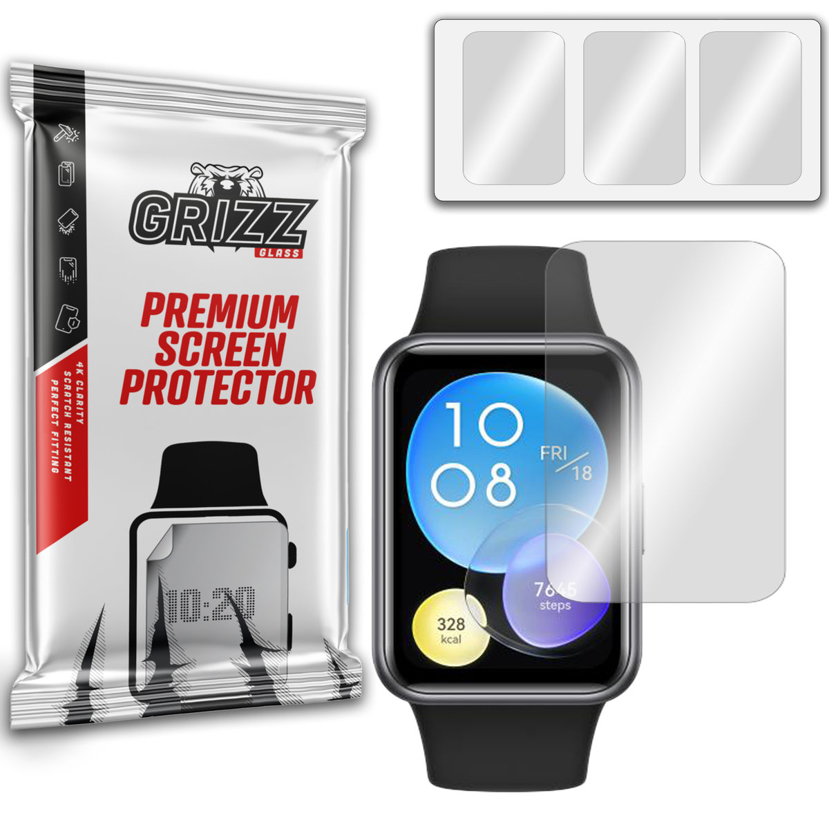 Grizzglass Hydrofilm Folia Hydrożelowa Do Huawei Watch Fit 2