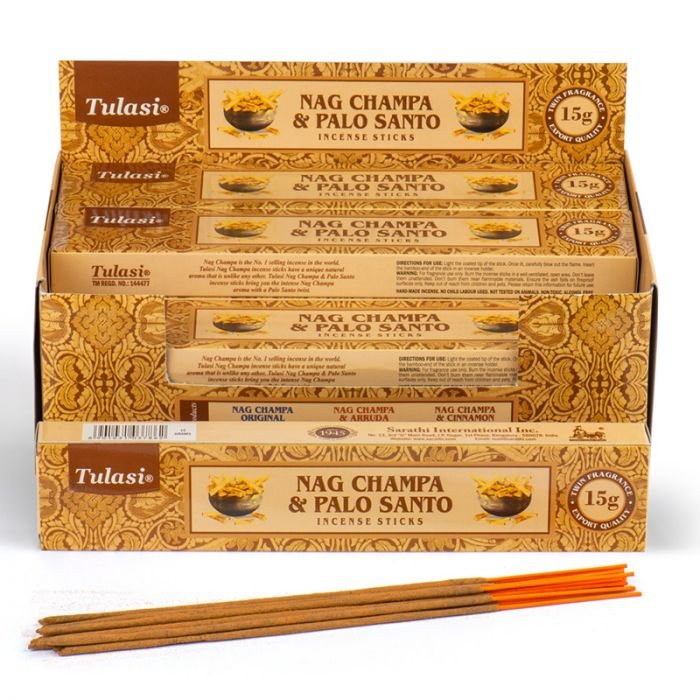 Kadzidełka Patyczki Tulasi Palo Santo Nag Champa