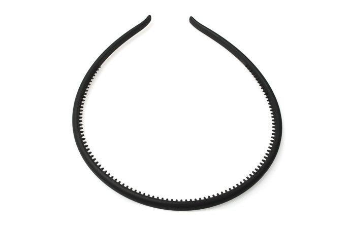 Jubileo, Czarna opaska z grzebieniem plastikowa