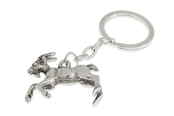 Brelok Koziorożca Kolor Srebrny Dla Niego