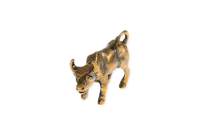 Figurka Mosiężna Złoty Byk Amulet