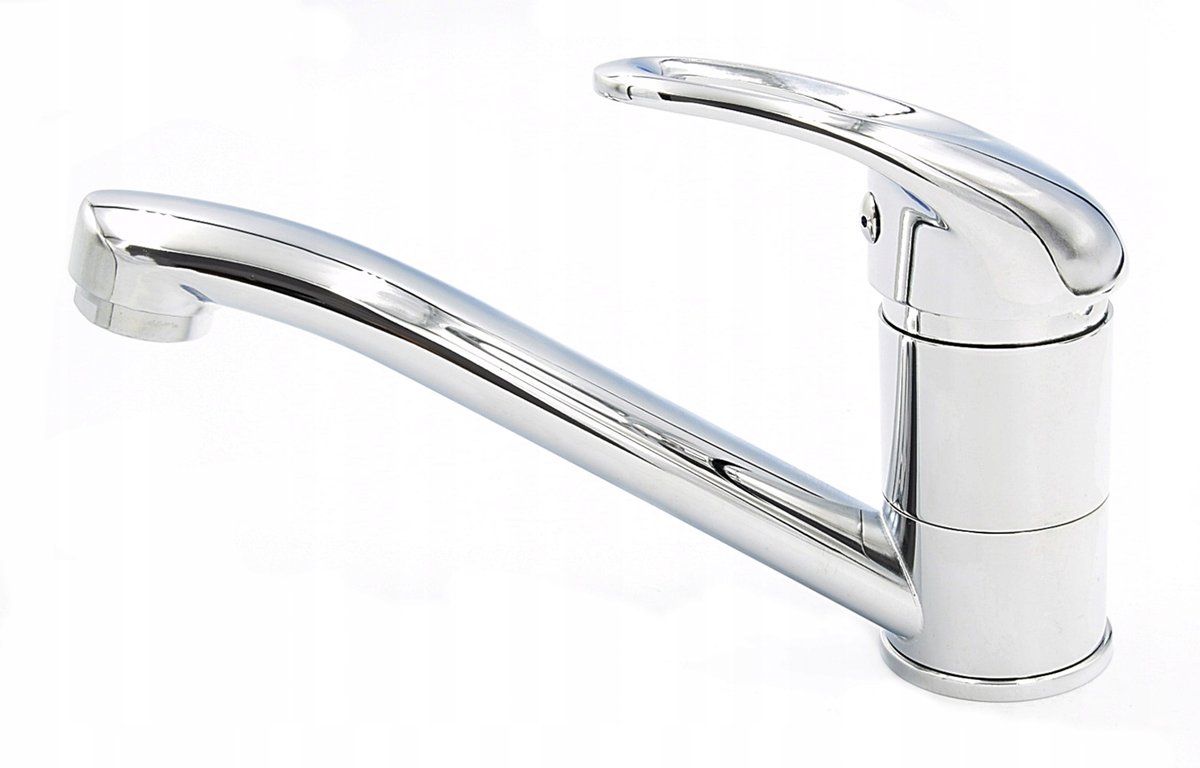 Bateria Umywalkowa Chrom Alfa Długa Wylewka