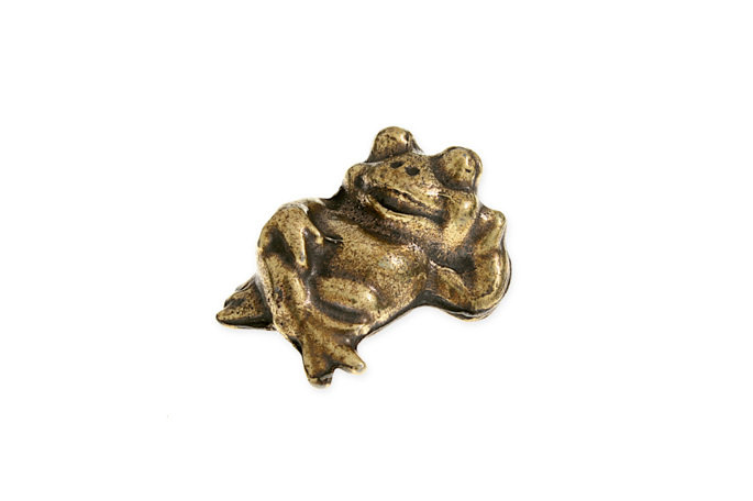 Figurka Leżącej Chilloutowej Żaby Złota