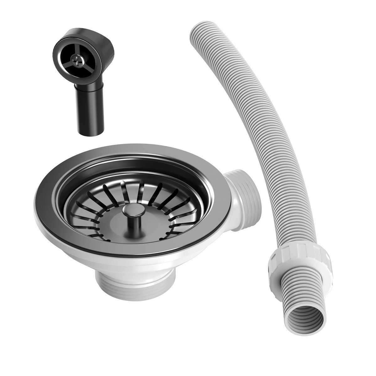 Czarny Syfon Przyścienny Dopłata Do Zlew Granitowy