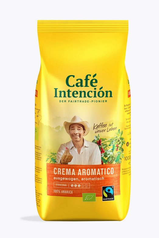 Café Intención Ekologiczna kawa ziarnista Café Crema FT&BIO 1000g