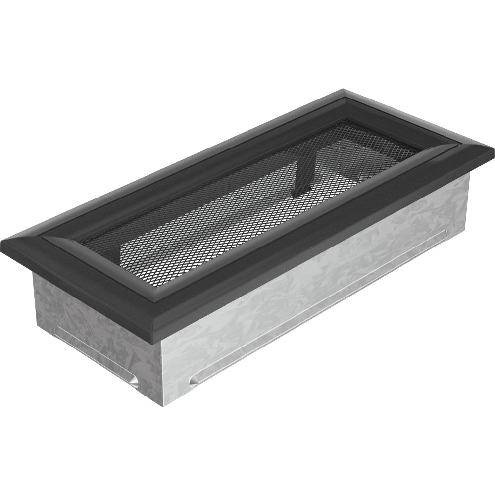 Kratki.pl KRATKA KOMINKOWA OSKAR GRAFITOWA 110X240 MM 24OG