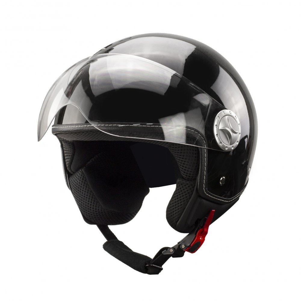 Kask Na Skuter Motocyklowy Otwarty Bb 592 Xl Czarny Połysk