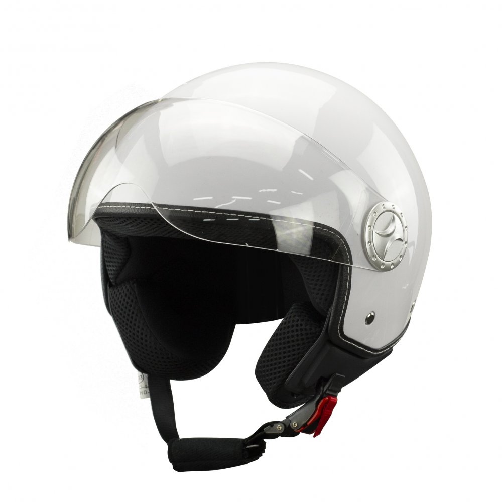 Kask Na Skuter Motocyklowy Otwarty Bb 592 M Biały