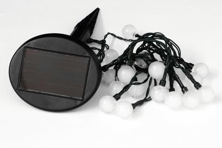 Garthen Solarny łańcuch świetlny 20 LED kolorowe - opcja migania