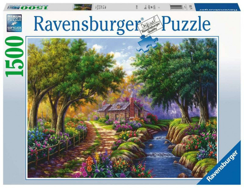 Ravensburger Puzzle 17109 Cottage am Fluß 1500 Teile Puzzle