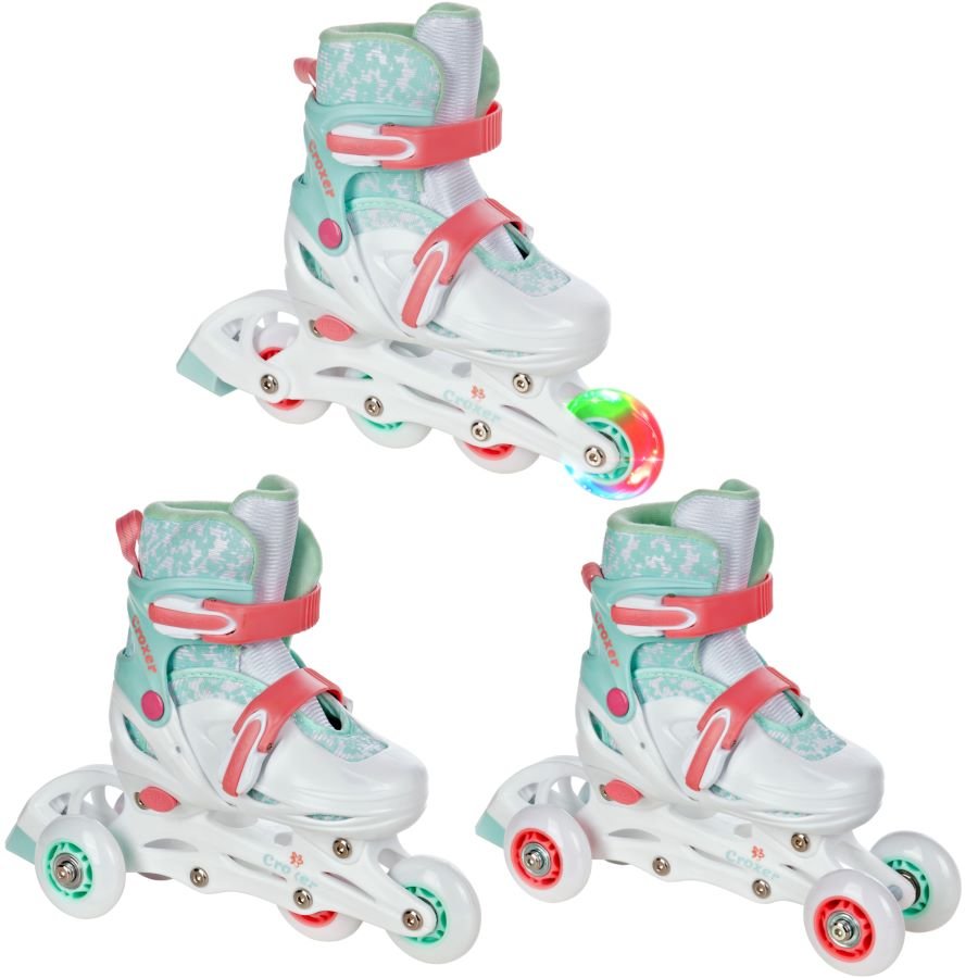 Rolki Wrotki Regulowane 3W1 Croxer Inez 26-29 Led