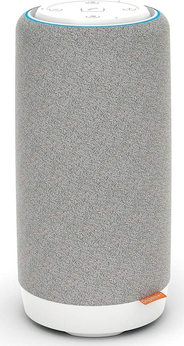 Gigaset Gigaset Smart Speaker L800HX głośnik z integracją Alexa i wbudowanym telefonem - do podłączenia do stacji bazowych DECT, router DECT - kompatybilny z Fritzbox, szary S30851-H2564-R101