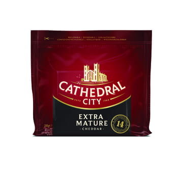 Cathedral City Angielski, twardy ser podpuszczkowy, dojrzewający 14 miesięcy