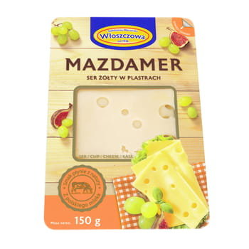 Włoszczowa - ser Mazdamer żółty w plastrach
