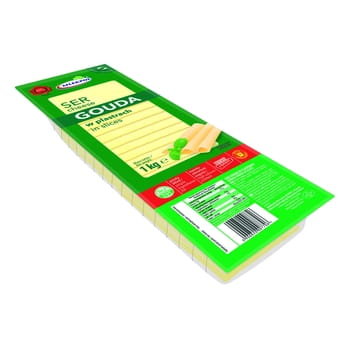 Ser Gouda W Plastrach 1Kg Mlekpol