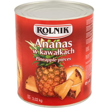 Ananas W Kawałkach 3100 Ml Rolnik