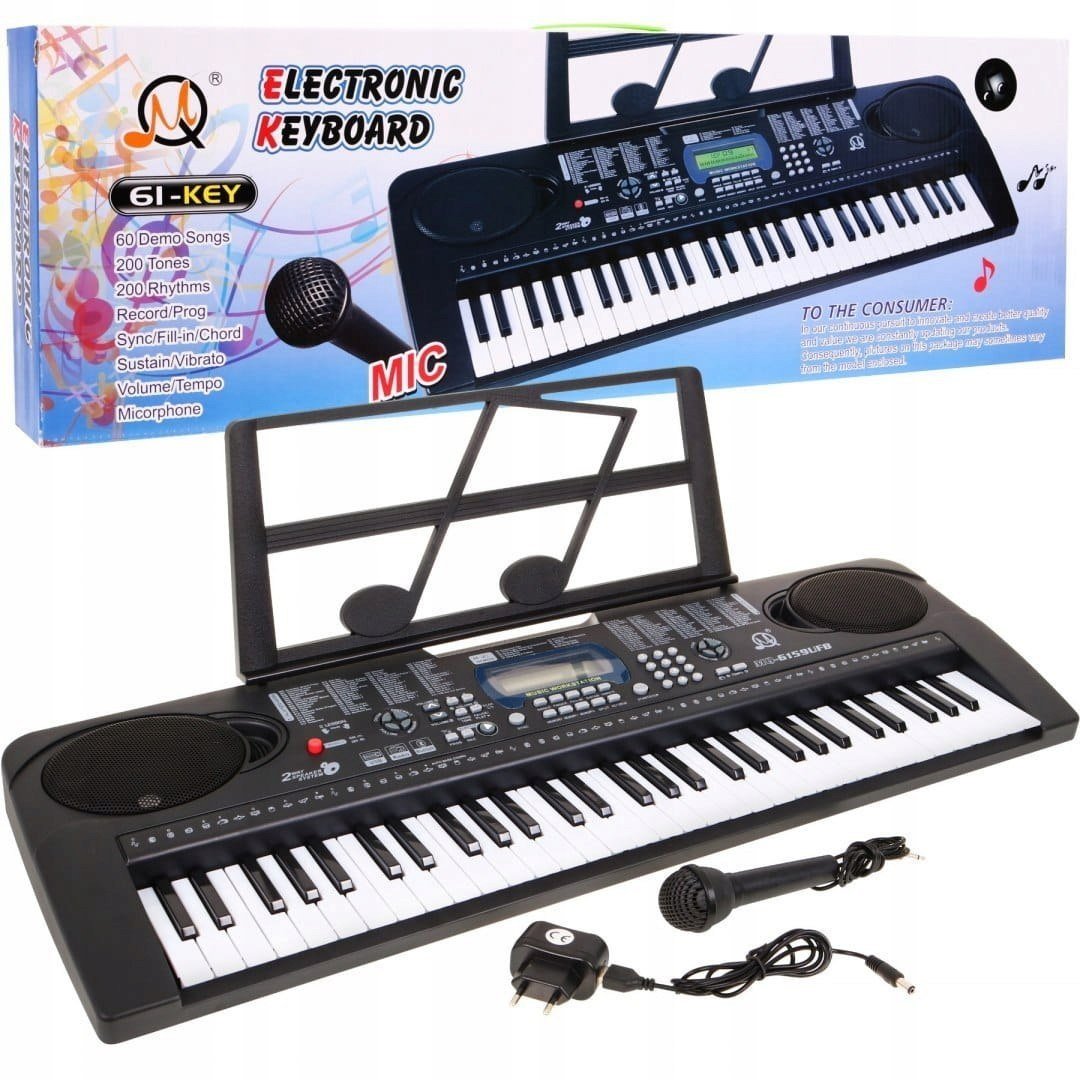 Pianino Keyboard dla Dzieci 200rytmów Nauka Gry