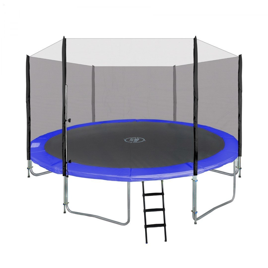 Trampolina Ogrodowa 12Ft 366Cm Niebieska