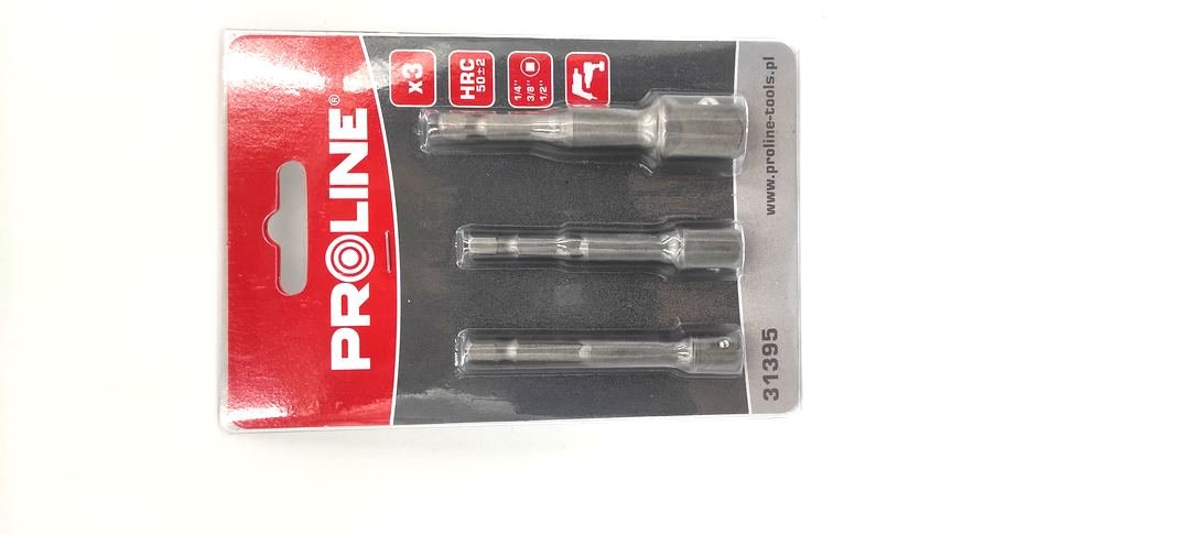 Proline Zestaw uchwyty do nasadek 1/2, 3/8, 1/4 hex 1/4, 31395