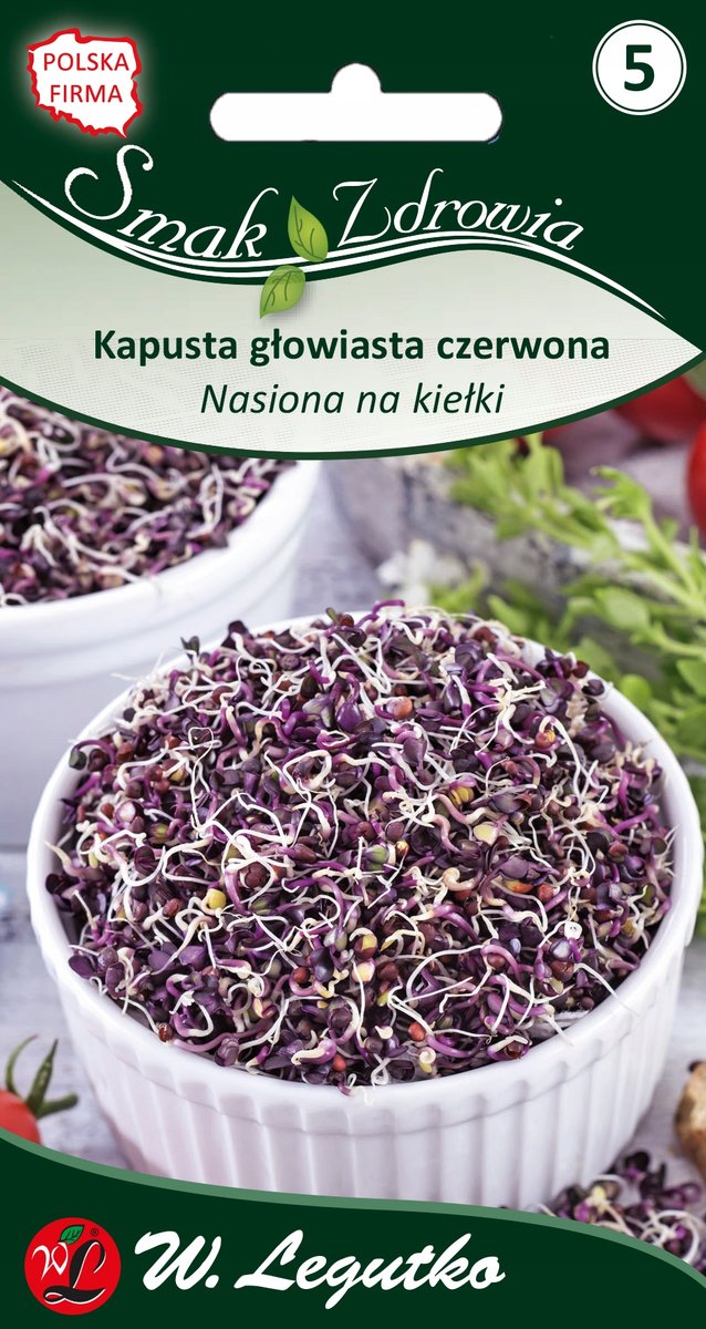 Legutko Nasiona na kiełki kapusty czerwonej 10g