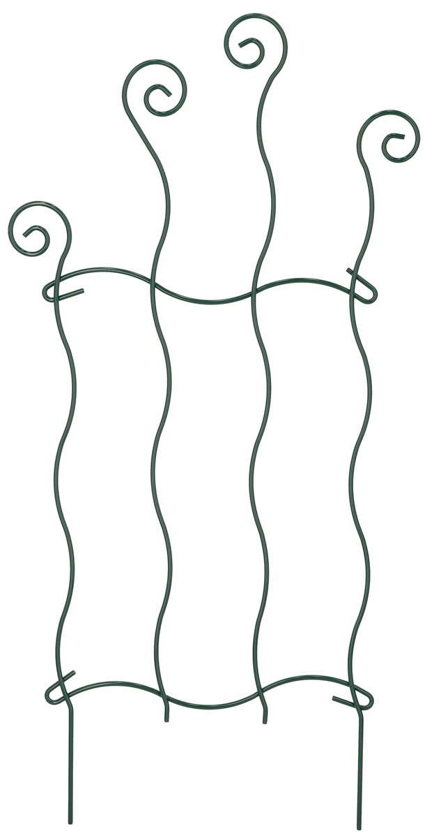 Płotek Palisada 48Cm Przęsło Ogrodowe Obrzeże Stal