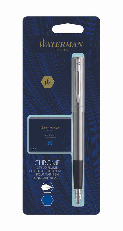 Waterman Pióro wieczne Allure Chrom CT + naboje 2135211