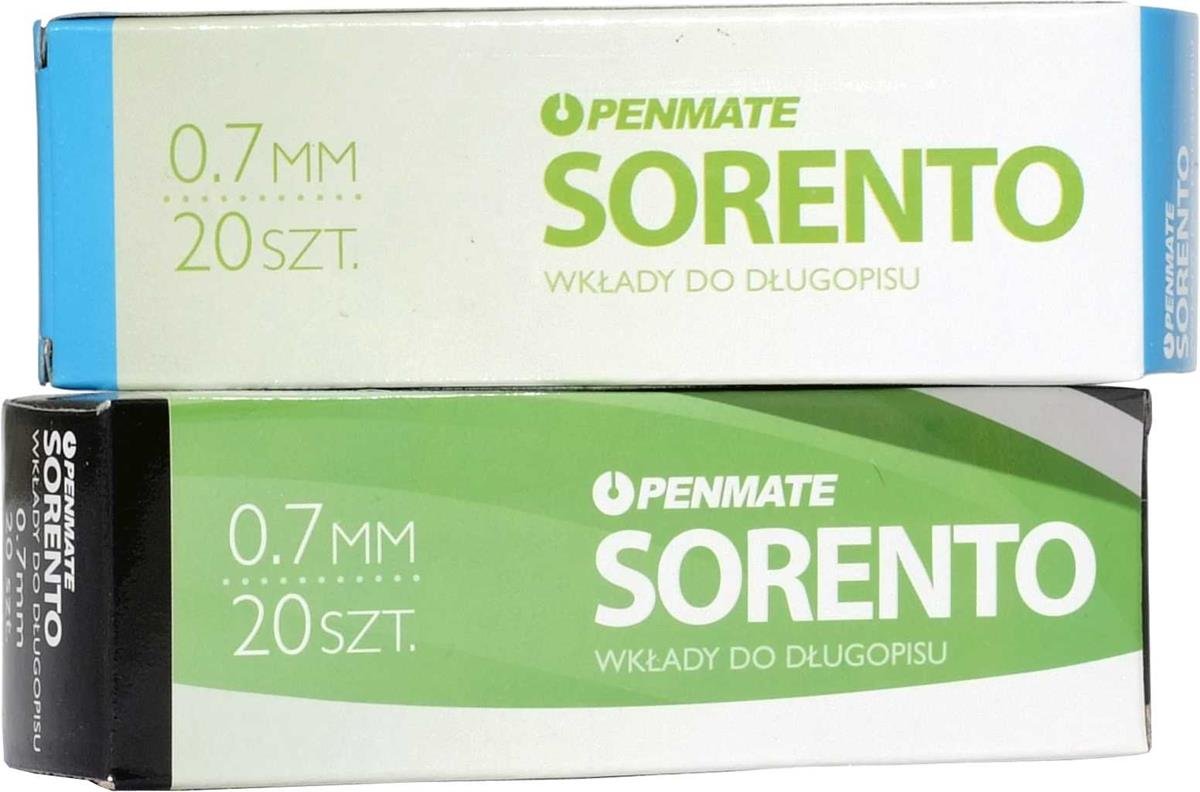 Nieprzypisany Wkład do długopisu 20 sztuk czarny 590691080826