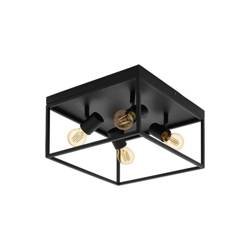 Eglo Silentina 98334 Plafon 4x40W E27, czarny