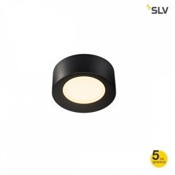 SLV Fera lampa sufitowa LED, 20 cm czarna matowa