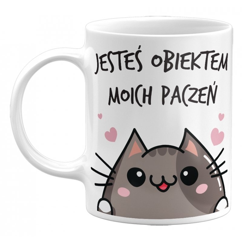 Kubek Jesteś Obiektem Moich Paczeń. Śmieszny Prezent Na Walentynki, 330Ml