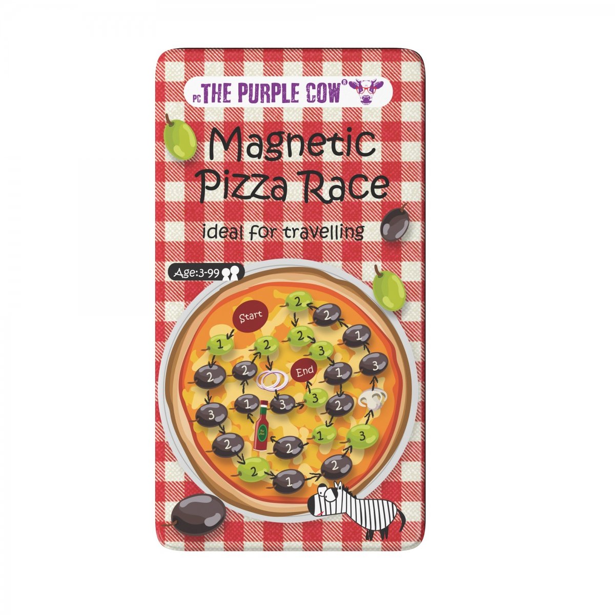 Gra magnetyczna - pizza race The Purple Cow