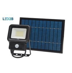 Zdjęcia - Naświetlacz LED / lampa zewnętrzna KOBI Naświetlacz LED z czujnikiem z panelem solarnym 20W b.zimna 6500K 1400lm N 