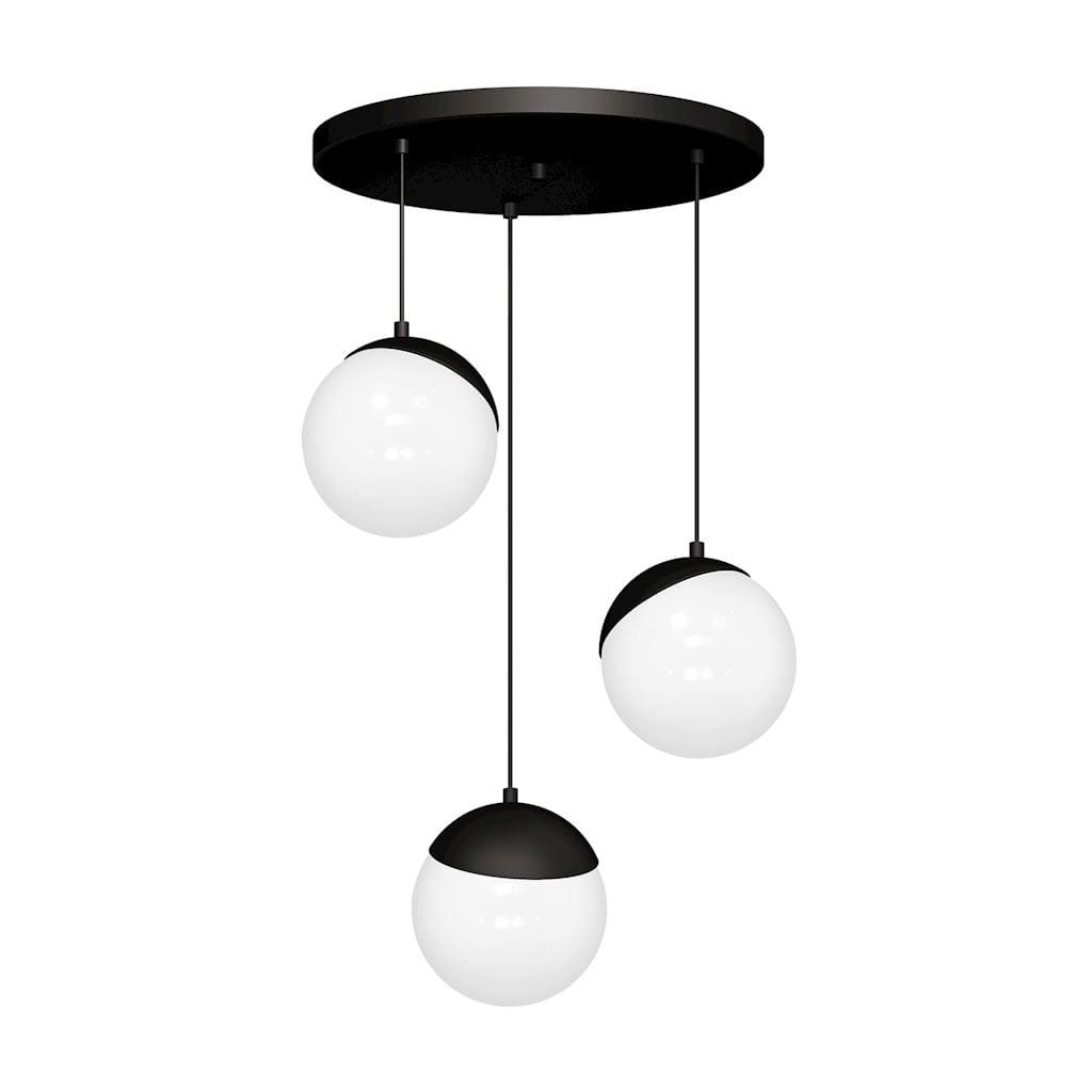 Milagro MLP8868 Sfera Black 3x40W Lampa wisząca czarny/biały