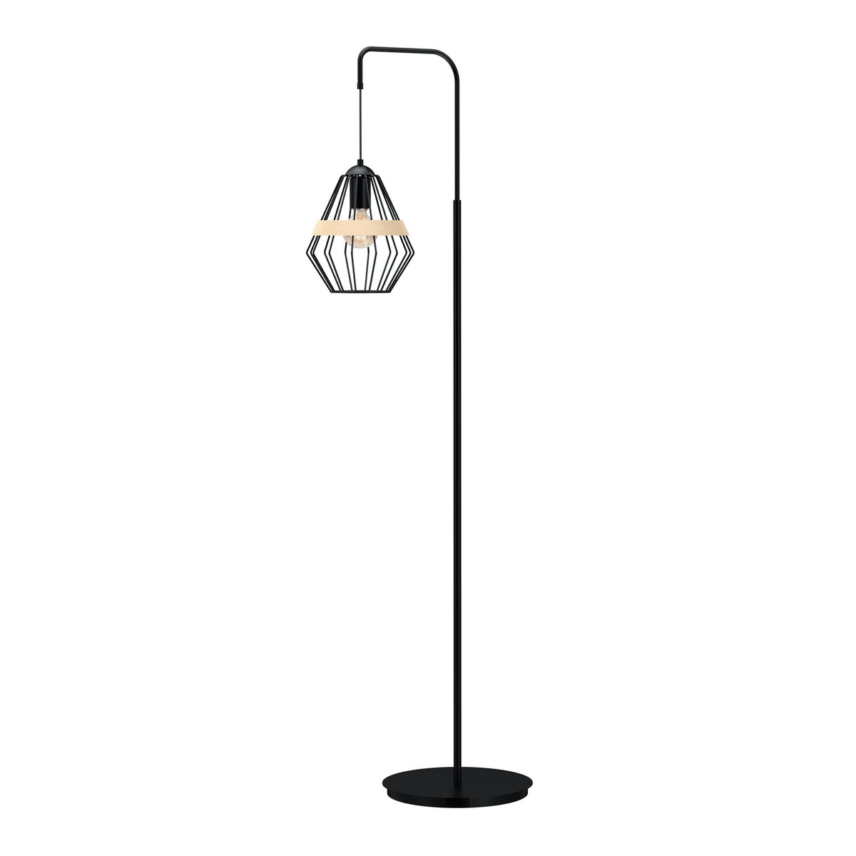 Milagro Lampa stojąca CLIFF BLACK 1xE27 MLP5528