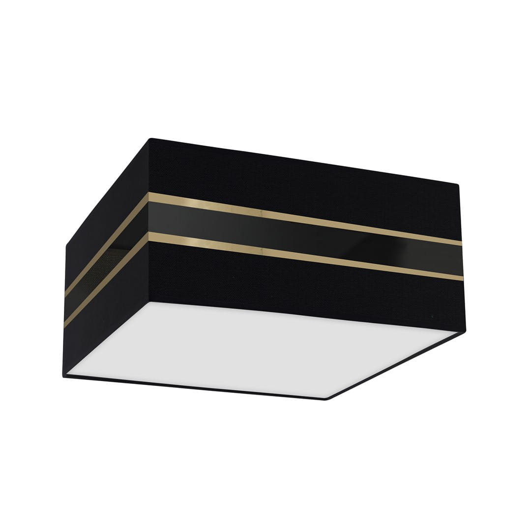 Milagro Lampa sufitowa Kwadrat ULTIMO BLACK 2xE27 40cm MLP7336