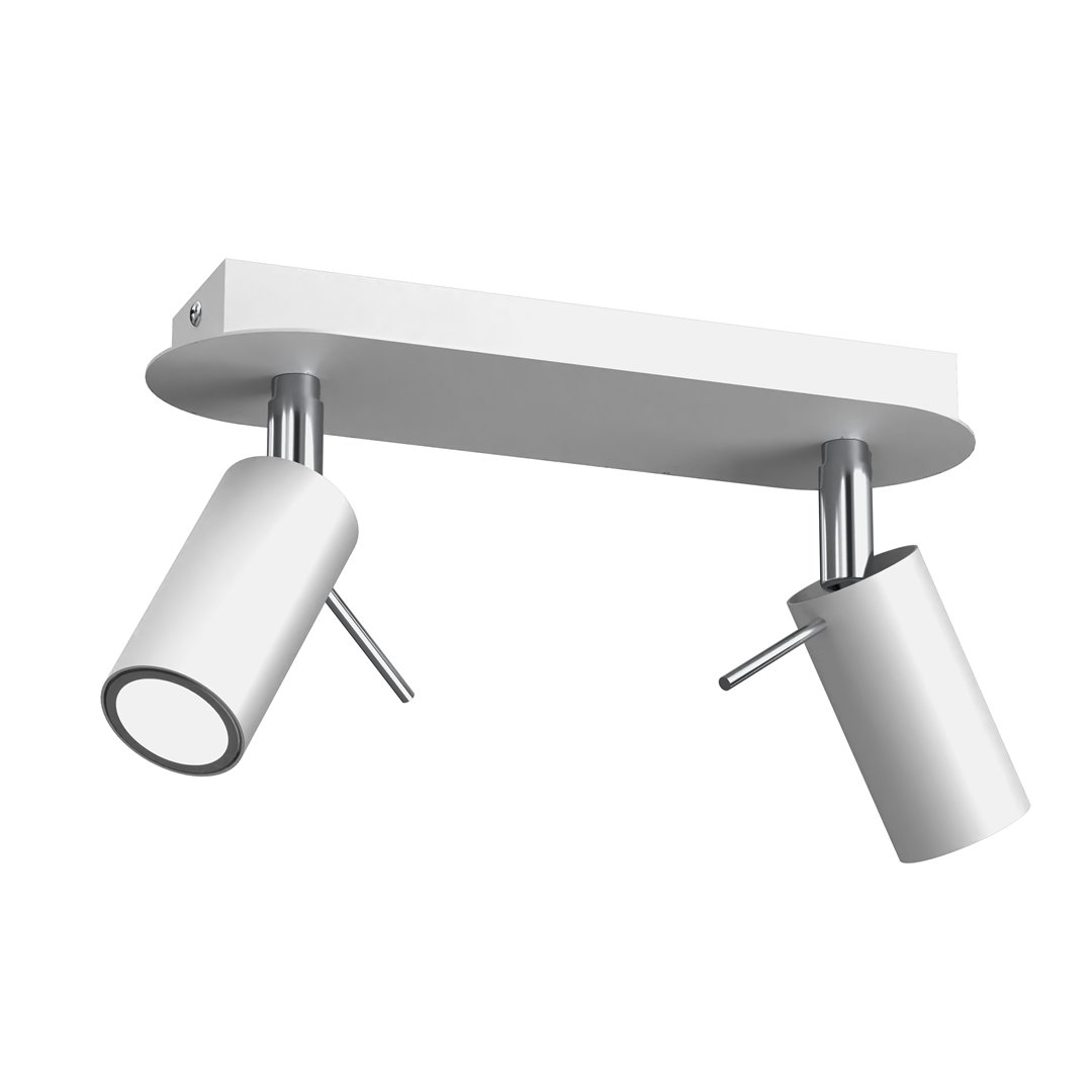 Milagro Lampa sufitowa PRESTON WHITE/CHROME 2x mini GU10 MLP7615